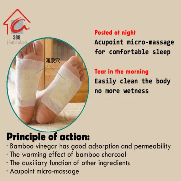 100% Herbal & Gentle Ingredient Detox Foot Pads BUY 10 GET 10 FREE (Pack of 20)