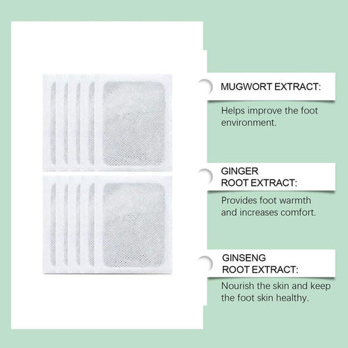 100% 🥉 Pure Sole Herbal & Gentle Ingredient Detox Foot Pads BUY 10 GET 20 FREE (Pack of 30)