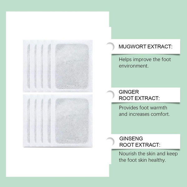 100% Herbal & Gentle Ingredient Detox Foot Pads BUY 10 GET 10 FREE (Pack of 20)