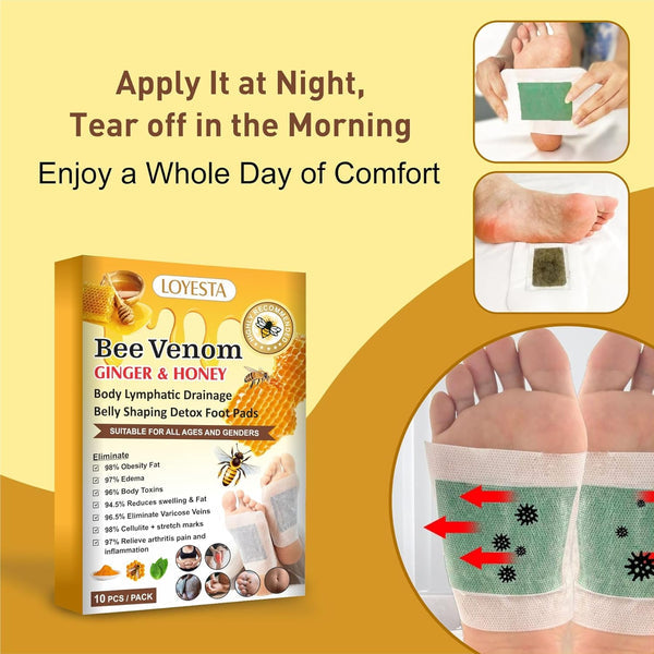 Bee Venom Ginger & Honey Detox Pads @499 (Buy 10 Get 10 Free)