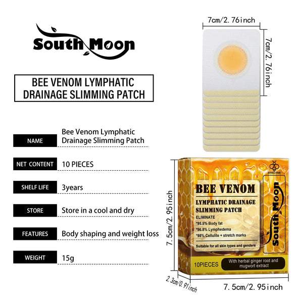 South Moon Bee Venom Lymphatic Slimming Patch ( BUY 10 GET 10 FREE )